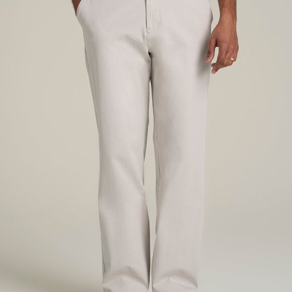 American Tall 4 Way Stretch Commuter RELAXED Chino Pants for Tall Men in Drywall